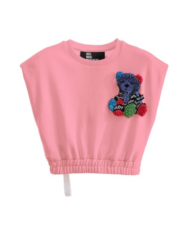 Mod Wave Movement - Crop Top Teddy