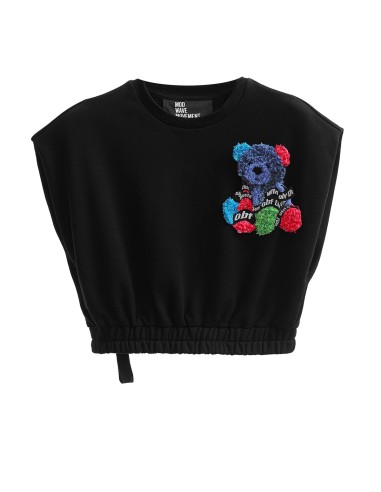 Mod Wave Movement - Crop Top Teddy