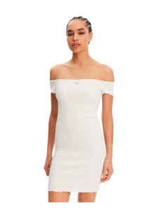 Tommy Jeans - Vestido De Manga Baja Con Logo