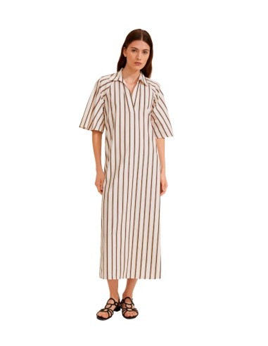 Marella - Vestido Camisero A Rayas