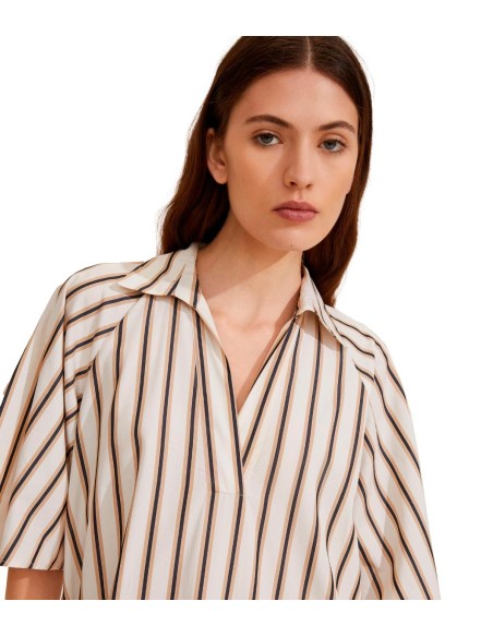 Marella - Vestido Camisero A Rayas