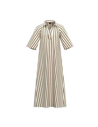 Marella - Vestido Camisero A Rayas