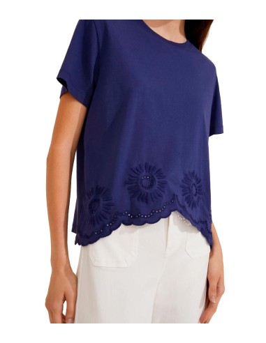 Marella - Camiseta Con Bajo Festoneado