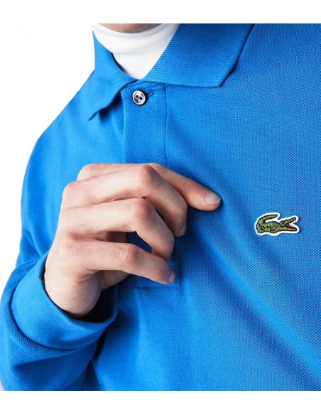 Lacoste - Polo Hombre Azul - Manga Larga