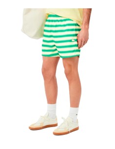 Lacoste - Bañador De Rayas Con Logo