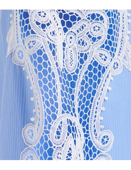 Essentiel Antwerp - Pantalón Ancho con Bordado de Encaje