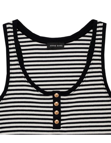 Anine Bing - Camisetas Alessia Tank Cream And Bl
