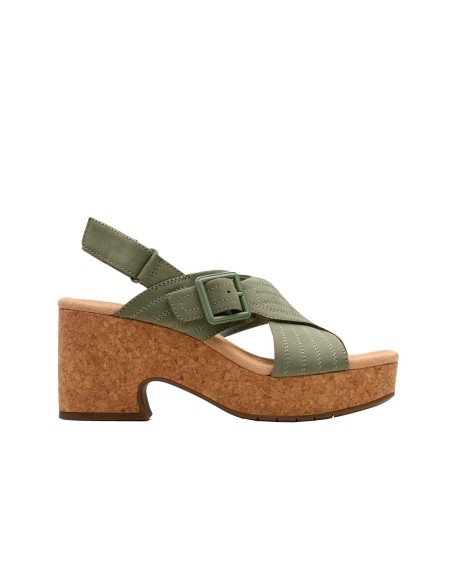 Clarks - Sandalias Nerisa West Sage Nubuck
