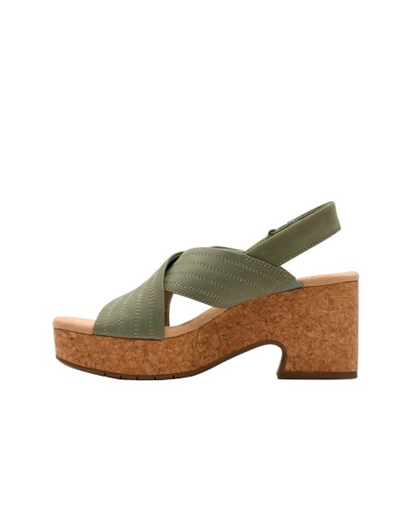 Clarks - Sandalias Nerisa West Sage Nubuck