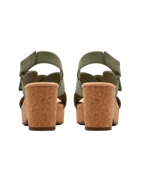 Clarks - Sandalias Nerisa West Sage Nubuck