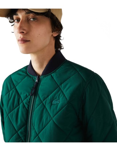 Lacoste - Chaqueta Mujer Azul - Reversible en Verde