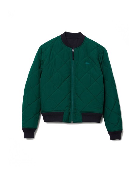 Lacoste - Chaqueta Mujer Azul - Reversible en Verde