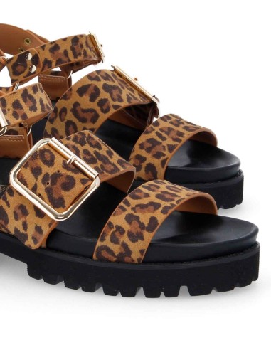 Noname - Sandalias June Ankle Suede Leo