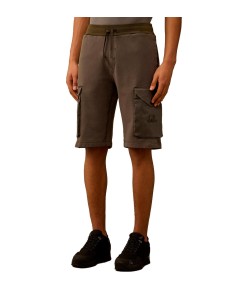 C.P. Company - Pantalón Corto Diagonal Fleece Mixed Car