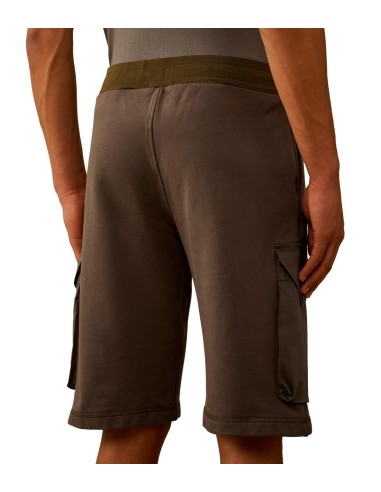 C.P. Company - Pantalón Corto Diagonal Fleece Mixed Car