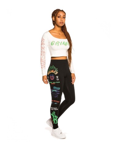Grimey - Leggins Mujer Negro - Destroy All Fear