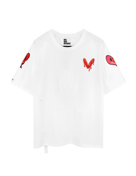 Mod Wave Movement - Camiseta con Gráfico de Corazón
