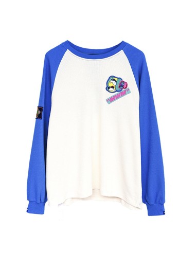 Mod Wave Movement - Camiseta Bicolor LS