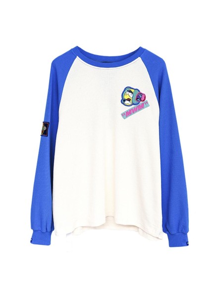 Mod Wave Movement - Camiseta Bicolor LS