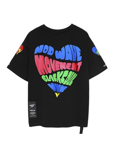 Mod Wave Movement - Camiseta Gráfico Love