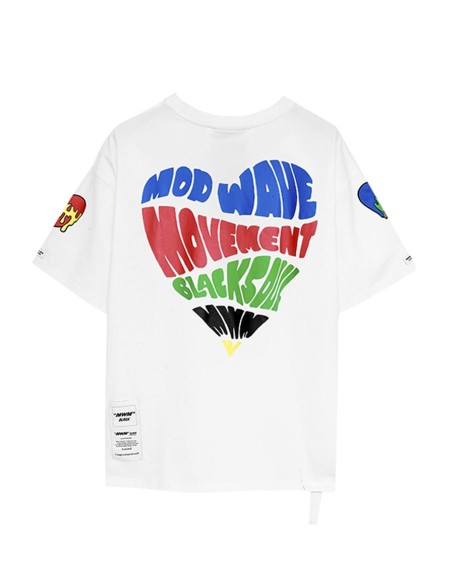 Mod Wave Movement - Camiseta Gráfico Love