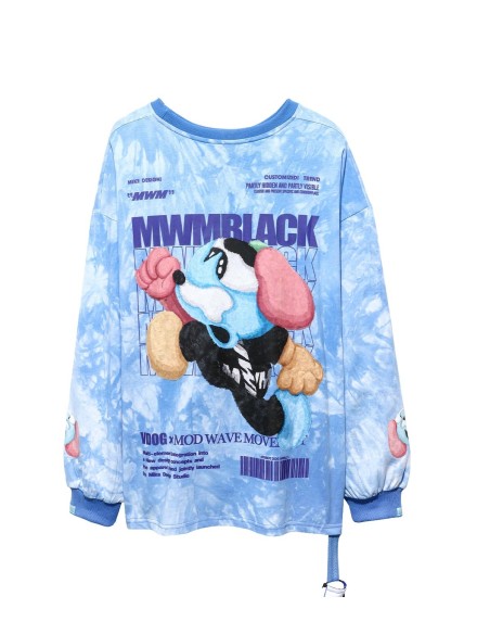 Mod Wave Movement - Sudadera Tie Dye Black Capsule