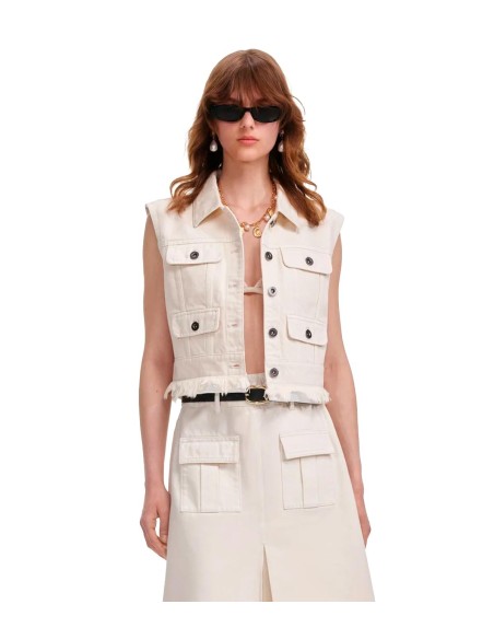 Self Portrait - Chaleco Vaquero Abotonado