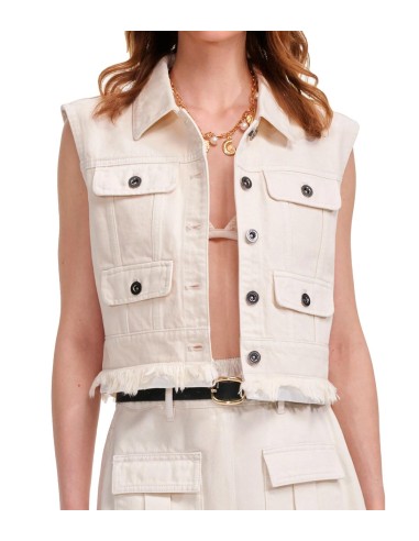 Self Portrait - Chaleco Vaquero Abotonado