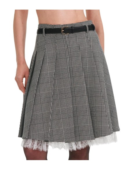 Self Portrait - Falda De Tabla Escocesa
