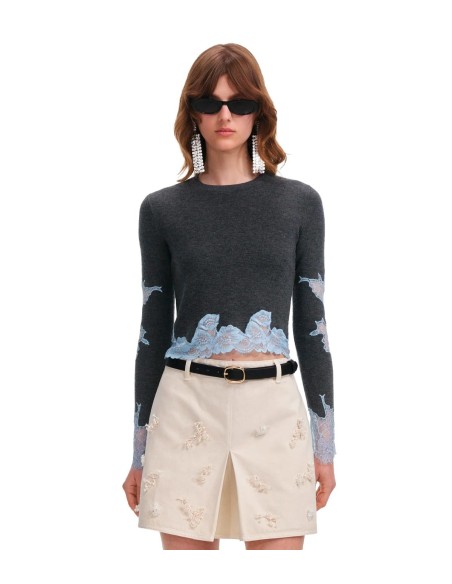 Self Portrait - Jersey Contrast Lace