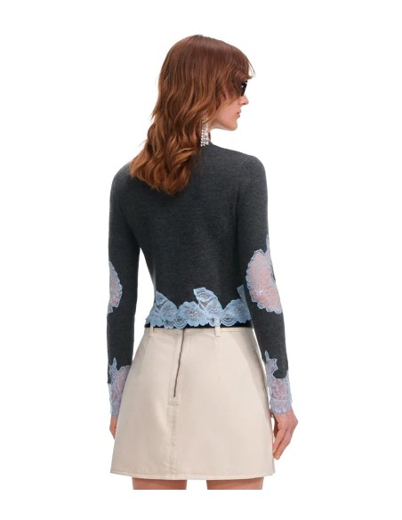 Self Portrait - Jersey Contrast Lace