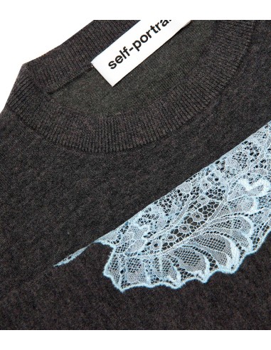 Self Portrait - Jersey Contrast Lace