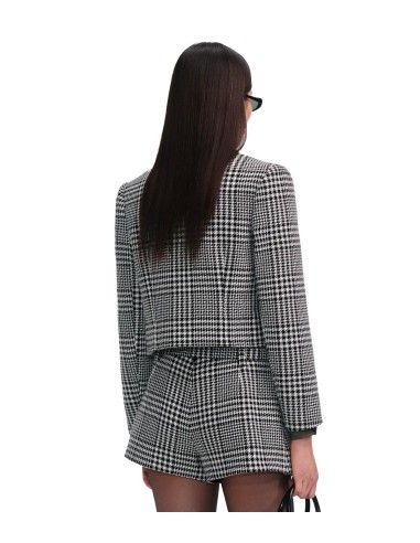 Self Portrait - Chaqueta Corta Houndstooth