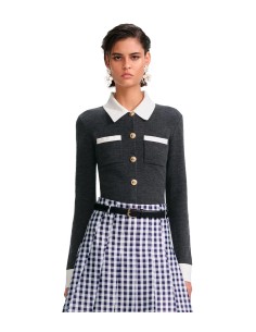 Self Portrait - Jersey Estilo Polo Abotonado