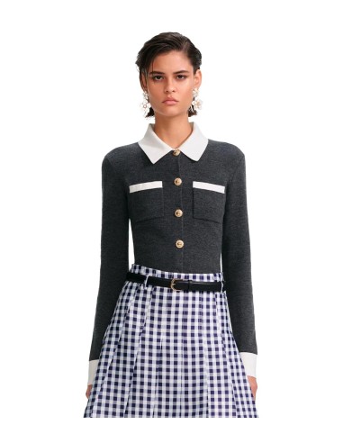 Self Portrait - Jersey Estilo Polo Abotonado