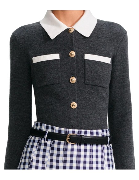 Self Portrait - Jersey Estilo Polo Abotonado