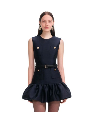 Self Portrait - Vestido Mini Taffeta