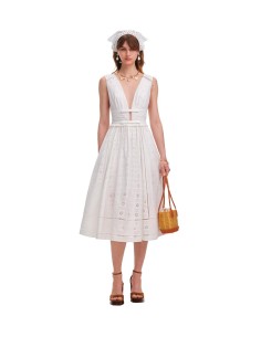 Self Portrait - Vestido Midi Broderie