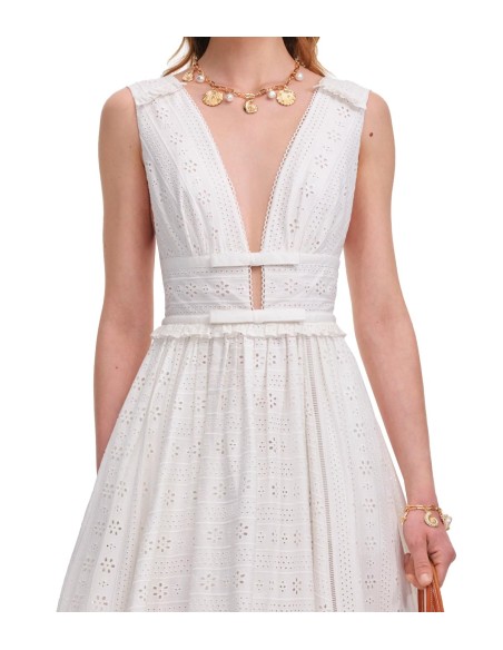 Self Portrait - Vestido Midi Broderie