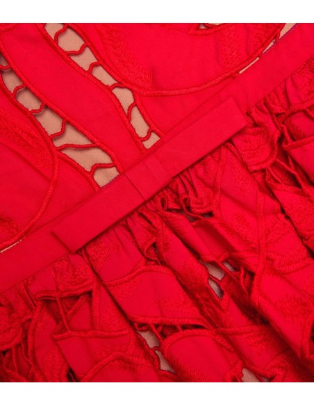 Self Portrait - Vestido Red Bow