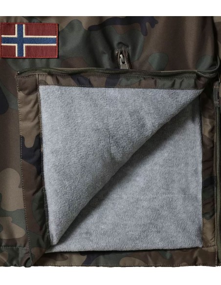 Napapijri - Chaquetón Hombre Multicolor - Camuflaje Canguro