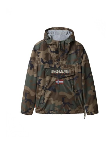 Napapijri - Chaquetón Hombre Multicolor - Camuflaje Canguro