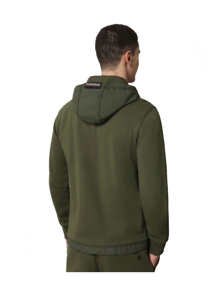 Napapijri - Sudadera Hombre Verde - Cremallera
