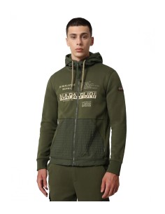 Napapijri - Sudadera Hombre Verde - Cremallera