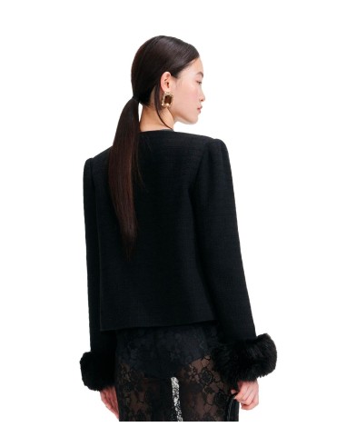 Self Portrait - Chaqueta Con Puños De Piel