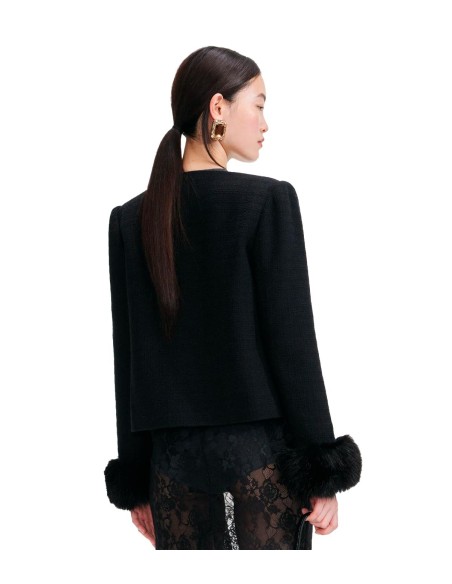 Self Portrait - Chaqueta Con Puños De Piel