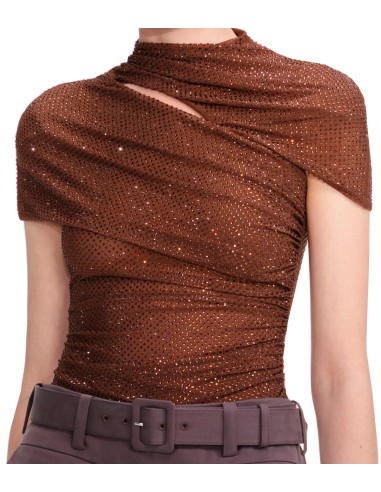 Self Portrait - Top De Malla De Diamantes De Imitación