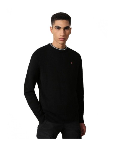 Napapijri - Jersey Hombre Negro - Crew