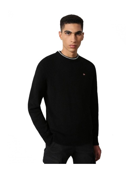 Napapijri - Jersey Hombre Negro - Crew