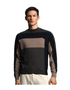 Emporio Armani - Jersey de Lana Virgen con Bloques de Color